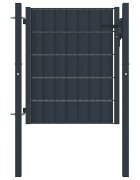 vidaXL Plotová branka PVC a ocel 100 x 81 cm antracitová