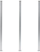 vidaXL Plotové sloupky 3 ks hliník 185 cm