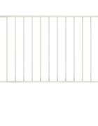 vidaXL Plotový panel Woerden se sloupky ocelový 17x075 m bílý