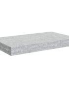 vidaXL Plovoucí nástěnná police betonově šedá 40 x 235 x 38 cm MDF