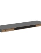 vidaXL Plovoucí nástěnné police 4 ks lesklé šedé 80x235x38 cm MDF