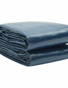 vidaXL Plovoucí PE solární plachta na bazén 450 x 220 cm černo-modrá