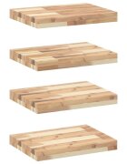 vidaXL Plovoucí police 4 ks 60 x 30 x 4 cm neošetřené akáciové dřevo