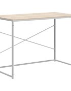 vidaXL Počítačový stůl bílý a dub 110 x 60 x 70 cm kompozitní dřevo