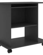 vidaXL Počítačový stůl šedý 80 x 50 x 75 cm dřevotříska