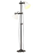 vidaXL Podlahová lampa se 2 svítidly bílá E27 litina