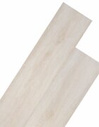 vidaXL Podlahová prkna klasický dub bílý 526 m² 18 ks PVC