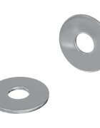 vidaXL Podložky 2 ks Stříbrná 18 x 18 x 12 mm Železo