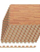 vidaXL Podložky na zem 24 ks kresba dřeva 864 m² EVA pěna