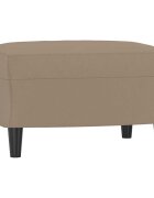 vidaXL Podnožka cappuccino 60 x 50 x 41 cm umělá kůže
