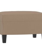 vidaXL Podnožka cappuccino 60 x 50 x 41 cm umělá kůže