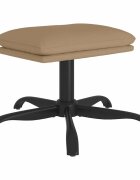 vidaXL Podnožka cappuccino 60x60x36 cm umělá kůže