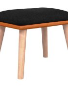 vidaXL Podnožka černá 45x295x35 cm textil a umělá kůže