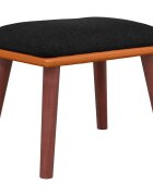 vidaXL Podnožka černá 45x295x35 cm textil a umělá kůže