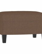 vidaXL Podnožka hnědá 60 x 50 x 41 cm textil