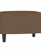 vidaXL Podnožka hnědá 60 x 50 x 41 cm textil