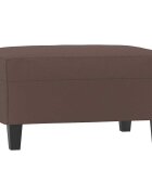 vidaXL Podnožka hnědá 70x55x41 cm umělá kůže