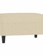 vidaXL Podnožka krémová 70 x 55 x 41 cm textil