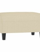 vidaXL Podnožka krémová 70 x 55 x 41 cm textil