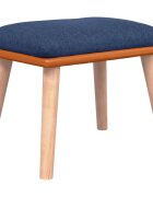vidaXL Podnožka modrá 45x295x35 cm textil a umělá kůže