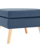 vidaXL Podnožka modrá textil
