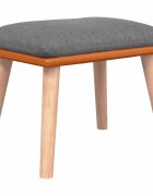 vidaXL Podnožka světle šedá 45x295x35 cm textil a umělá kůže