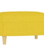 vidaXL Podnožka světle žlutá 60 x 50 x 41 cm textil