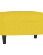 vidaXL Podnožka světle žlutá 60 x 50 x 41 cm textil