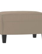 vidaXL Podnožka taupe 60 x 50 x 41 cm tkanina z mikrovlákna