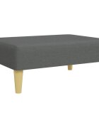 vidaXL Podnožka tmavě šedá 77 x 55 x 31 cm textil