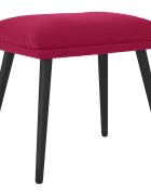 vidaXL Podnožka vínová 45x295x35 cm samet