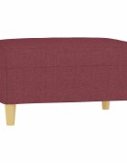 vidaXL Podnožka vínová 70x55x41 cm textil