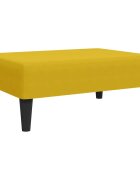 vidaXL Podnožka žlutá 77 x 55 x 31 cm samet