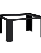 vidaXL Podstavec na pračku Černý 64 x 55 x 325 cm Ocel