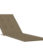 vidaXL Poduška na polohovací židli taupe melanž (75+105) x 50 x 4cm textil