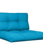 vidaXL Podušky na palety 2 ks modré textil