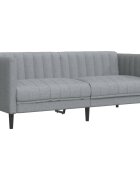 vidaXL Pohovka 2místná světle šedá textil