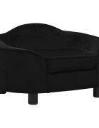 vidaXL Pohovka pro psy černá 67 x 47 x 36 cm plyš