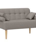 vidaXL Pohovka s knoflíkovým prošíváním Taupe 120 x 65 x 79 cm Textil