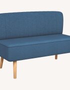 vidaXL Pohovka textil 117 x 555 x 77 cm modrá