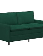 vidaXL Pohovka Tmavě zelená 156 x 81 x 875 cm Samet
