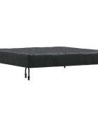 vidaXL Pokrytí stolu 102 x 102 x 15 cm Čtvercový Voděodolný Černá