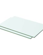 vidaXL Policové desky 2 ks sklo čiré 50 x 25 cm