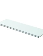 vidaXL Policové desky 2 ks sklo čiré 70 x 20 cm