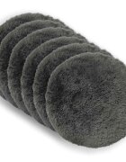 vidaXL Polštář 6 ks HEERLEN Světlá zelená Ø 30 cm PV fleece