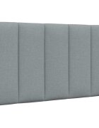 vidaXL Polštář na čelo postele Hanko světle šedý 80 cm textil