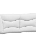 vidaXL Polštář na čelo postele Hvar bílý 140 cm umělá kůže
