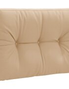 vidaXL Polštář na paletu VIANEN 100% polyester Písková 70 x 60 x 12 cm