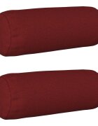 vidaXL Polštář s polštářem HEERLEN 2 ks Víno Červené Textil