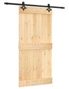 vidaXL Posuvné dveře 100 x 210 cm Masivní borové dřevo (neupravené)